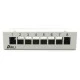 Επιτοίχιο patch panel 8 θυρών για μονάδες Keystone 1U μεταλλικό γκρι ARLI 1359 171x111.4x44.4mm