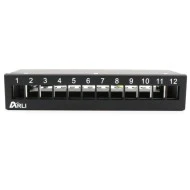 Επιτοίχιο patch panel 12 θυρών για μονάδες Keystone 1U μεταλλικό μαύρο ARLI 1360 219x111.4x44.4mm Επιτοίχιο patch panel 12 θυρών για μονάδες Keystone 1U μεταλλικό μαύρο ARLI 1360 219x111.4x44.4mm