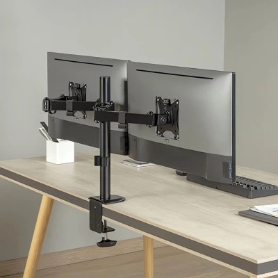 Βάση για 2 οθόνες γραφείου 17″-27″ ARLI 1387 εως 10Kg με αρθρωτό βραχίονα 