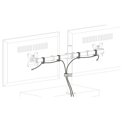 Βάση για 2 οθόνες γραφείου 17″-27″ ARLI 1387 εως 10Kg με αρθρωτό βραχίονα 