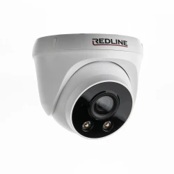 Κάμερα ασφαλείας τύπου Dome REDLINE DC-553SWL AHD/TVI/CVI 5MP με φακό 2,8mm και φωτισμό Warm Light