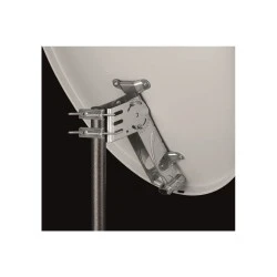 Δορυφορικό κάτοπτρο αλουμίνιου TELESYS 80cm (84.5x74.5cm) λευκό με στήριγμα πλάτης από γαλβανισμένο ατσάλι