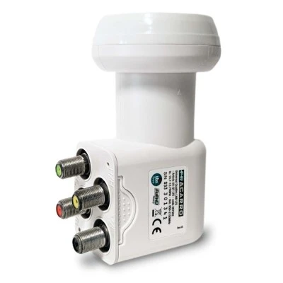 LNB Quattro με φίλτρο LTE FRACARRO UX-QT 4 εξόδων (H/V) με θωράκιση LTE χαμηλής κατανάλωσης