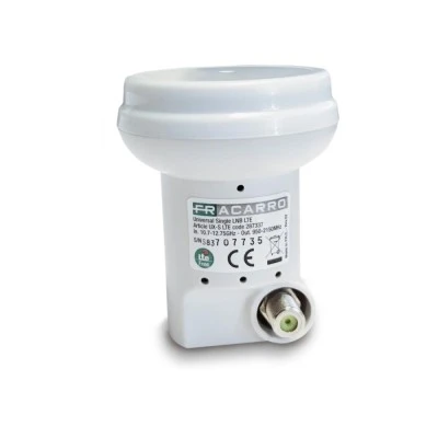 LNB (μάτι) μονό Fracarro UX-S Sky Approved με ενσωματωμένο φίλτρο αποκλεισμού LTE