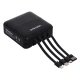 Powerbank PANTONA ARLI 9611P 10000mAh με 4 ενσωματωμένα καλώδια φόρτισης USB, Micro-USB, USB-C, Lightning