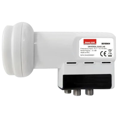 LNB (μάτι) τετραπλό Emme Esse 80199KM Quad με απολαβή 57dB & συρόμενη προστασία