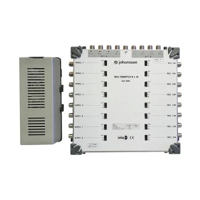 Πολυδιακόπτης multiswitch 9 εισόδων και 16 εξόδων (9x16) αυτόνομος/cascade JOHANSSON