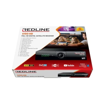 Δορυφορικός δέκτης REDLINE S150 HD Full HD 1080p με HDMI USB υποστήριξη Wi-Fi  PVR και Timeshift