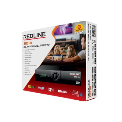 Δορυφορικός δέκτης REDLINE S150 HD Full HD 1080p με HDMI USB υποστήριξη Wi-Fi  PVR και Timeshift