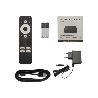 Δέκτης IPTV TV Box TESLA XG500 Certified Google TV Amlogic S905Y4 2GB DDR4 16GB Flash 4K UHD Dual WiFi