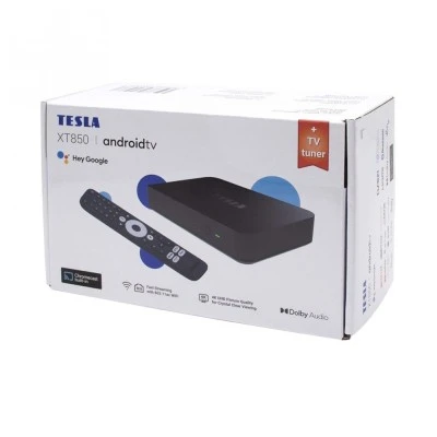 Υβριδικός Δέκτης DVB-T2 & IPTV TV Box TESLA MediaBox XT850 Certified Google Netflix 4K S905Y4 2GB DDR4 32GB Flash Dual WiFi