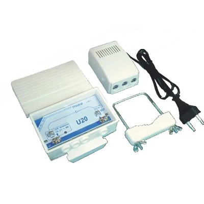 Ενισχυτής ιστού MISTRAL U20_5G 20dB UHF με ενσωματωμένο φίλτρο LTE 5G και τροφοδοτικό