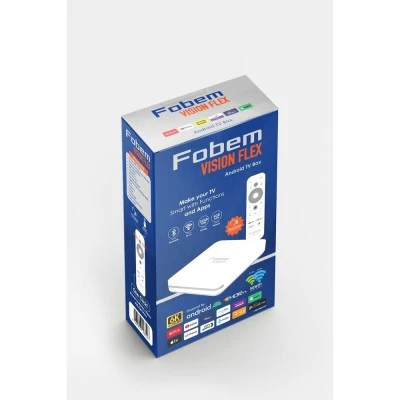 Δέκτης IPTV TV Box FOBEM VISION FLEX Allwinner H618 4GB RAM 32GB ROM 6K Dual Band WiFi Bluetooth Voice Remote (Υποστηρίζει EON TV)