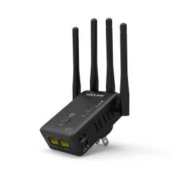 Ασύρματος ενισχυτής Wi-Fi Repeater WAVLINK WL-WN575A3 Dual Band AC1200 με 4 κεραίες και θύρες LAN/WAN 72x50x25mm