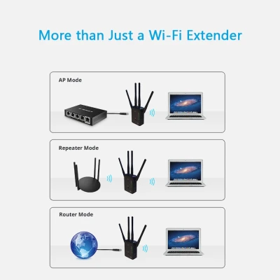 Ασύρματος ενισχυτής Wi-Fi Repeater WAVLINK WL-WN575A3 Dual Band AC1200 με 4 κεραίες και θύρες LAN/WAN 72x50x25mm Ασύρματος ενισχυτής Wi-Fi Repeater WAVLINK WL-WN575A3 Dual Band AC1200 με 4 κεραίες και θύρες LAN/WAN 72x50x25mm
