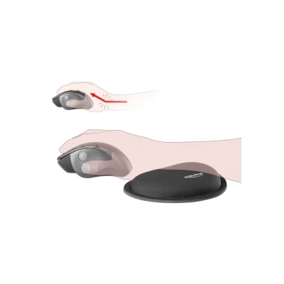 DELOCK στήριγμα καρπού για ποντίκι 12602, 25x115x165mm, μαύρο