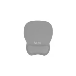 Mousepad DELOCK 12698 με στήριγμα καρπού γκρι 245x206mm κατασκευασμένο από rubber