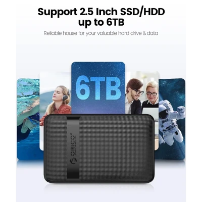 ORICO θήκη για 2.5" SATA HDD/SSD 2577C3-V1, 6Gbps, μαύρη