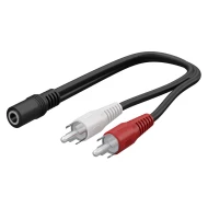 Αντάπτορας GOOBAY 50092 3.5mm θηλυκό σε 2x αρσενικό RCA 0.2m