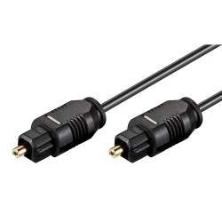 Καλώδιο ήχου Toslink GOOBAY 50447, gold plated, 2.2mm, 2m, μαύρο Καλώδιο ήχου Toslink GOOBAY 50447, gold plated, 2.2mm, 2m, μαύρο