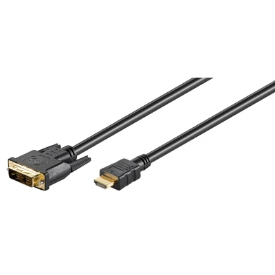 Καλώδιο GOOBAY 51579 DVI-D σε HDMI μαύρο μήκους 1m Καλώδιο GOOBAY 51579 DVI-D σε HDMI μαύρο μήκους 1m