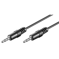Καλώδιο ήχου 3.5mm GOOBAY 51658 3 pin stereo copper μαύρο μήκους 1.5m