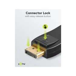 Αντάπτορας GOOBAY DisplayPort σε HDMI 51719, gold-plated, μαύρος