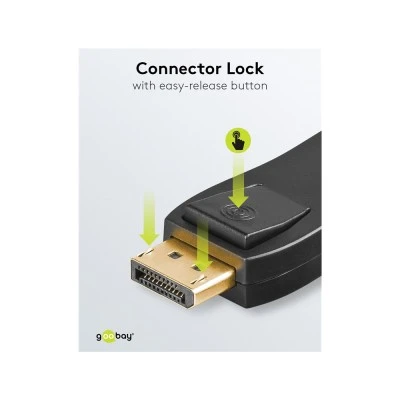 Αντάπτορας GOOBAY DisplayPort σε HDMI 51719, gold-plated, μαύρος Αντάπτορας GOOBAY DisplayPort σε HDMI 51719, gold-plated, μαύρος