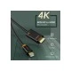 Καλώδιο Mini DisplayPort σε HDMI CABLETIME με ανάλυση οθόνης 4K/60Hz με μήκος καλωδίου 1.8m σε λευκό χρώμα 