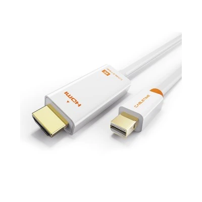 Καλώδιο Mini DisplayPort σε HDMI CABLETIME με ανάλυση οθόνης 4K/60Hz με μήκος καλωδίου 1.8m σε λευκό χρώμα 