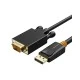 Καλώδιο CABLETIME Displayport σε VGA AV585, 1080p, 3m, μαύρο Καλώδιο CABLETIME Displayport σε VGA AV585, 1080p, 3m, μαύρο