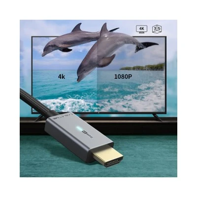 Καλώδιο Mini DisplayPort σε HDMI CABLETIME με LED & ανάλυση οθόνης 4K με μήκος καλωδίου 1.8m μαύρο Καλώδιο Mini DisplayPort σε HDMI CABLETIME με LED & ανάλυση οθόνης 4K με μήκος καλωδίου 1.8m μαύρο