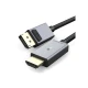 Καλώδιο CABLETIME DisplayPort σε HDMI AV585, με LED, 4K, 1.8m, μαύρο