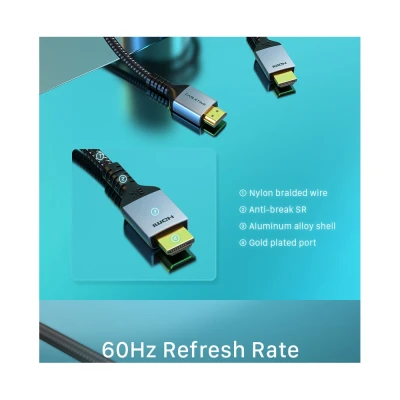 Καλώδιο CABLETIME HDMI 2.1 HM8K 28AWG 8K/60HZ 2m μαύρο