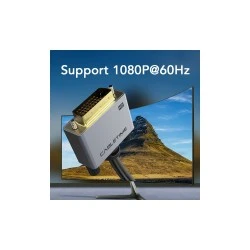 Καλώδιο CABLETIME HDMI 1.4 σε DVI 24+1 AV579 1080p 1m μαύρο