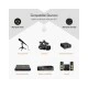 Καλώδιο μικροφώνου CABLETIME XLR AV350 3P M/F 24AWG μαύρο μήκους 20m
