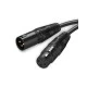 Καλώδιο μικροφώνου CABLETIME XLR AV350 3P M/F 24AWG μαύρο μήκους 20m
