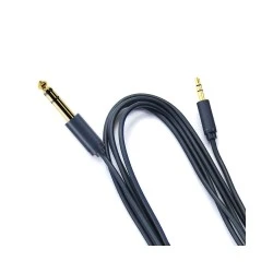 Καλώδιο Stereo 6.3mm σε Stereo 3.5mm με μήκος καλωδίου 1.8m σε μαύρο χρώμα