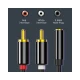 Καλώδιο CABLETIME Stereo 3.5mm σε 2x RCA AV310 0.2m