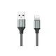 LDNIO καλώδιο Lightning σε USB LS442, 2.4A, 2m, γκρι