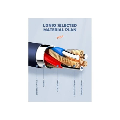 LDNIO καλώδιο Lightning σε USB LS801, 30W, 1m, μπλε LDNIO καλώδιο Lightning σε USB LS801, 30W, 1m, μπλε
