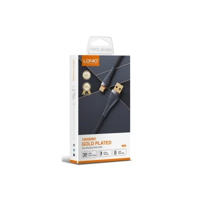 LDNIO καλώδιο Lightning σε USB LS691, 30W, 1m, γκρι LDNIO καλώδιο Lightning σε USB LS691, 30W, 1m, γκρι