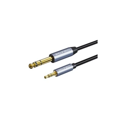 CABLETIME καλώδιο ήχου 3.5mm σε 6.35mm CT-AV321-H11G, 2m, μαύρο
