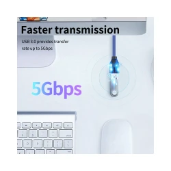 CABLETIME καλώδιο προέκτασης USB 3.0 CT-C160-U3-AMAF, 5Gbps, 2m, μπλε