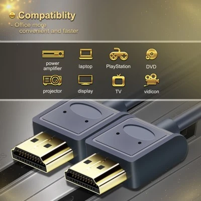 Καλώδιο CABLETIME HDMI AV540-USHEAAG με Ethernet, slim, 4K/60Hz, 18 Gbps, 1m, μπλε Καλώδιο CABLETIME HDMI AV540-USHEAAG με Ethernet, slim, 4K/60Hz, 18 Gbps, 1m, μπλε