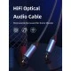 Καλώδιο ήχου Toslink CABLETIME CT-AV380-P04GN, gold plated, 5mm, 3m, μαύρο Καλώδιο ήχου Toslink CABLETIME CT-AV380-P04GN, gold plated, 5mm, 3m, μαύρο