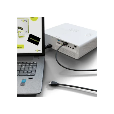 Καλώδιο GOOBAY 58443 HDMI με Ethernet HDR 30AWG 4K μαύρο μήκους 5m