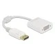 Αντάπτορας DELOCK DisplayPort σε VGA 61007, Full HD, passive, λευκός Αντάπτορας DELOCK DisplayPort σε VGA 61007, Full HD, passive, λευκός