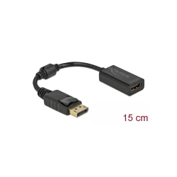 Αντάπτορας DELOCK DisplayPort σε HDMI 61011, 1080p Passive, 15cm, μαύρος Αντάπτορας DELOCK DisplayPort σε HDMI 61011, 1080p Passive, 15cm, μαύρος