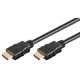 Καλώδιο GOOBAY HDMI 2.0 61149 με Ethernet, 4K/60Hz 18Gbit/s, 0.5m, μαύρο